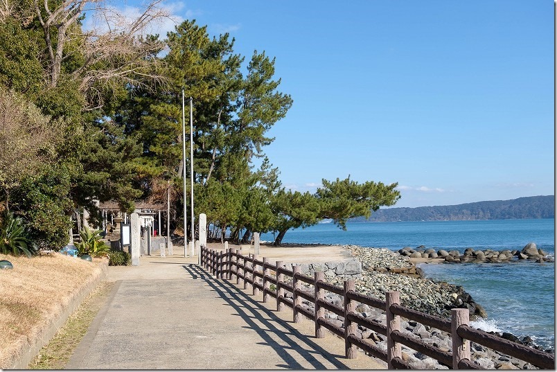 今津津舟崎 白山神社までの遊歩道