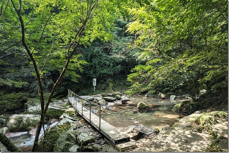 野河内渓谷 水遊び場所