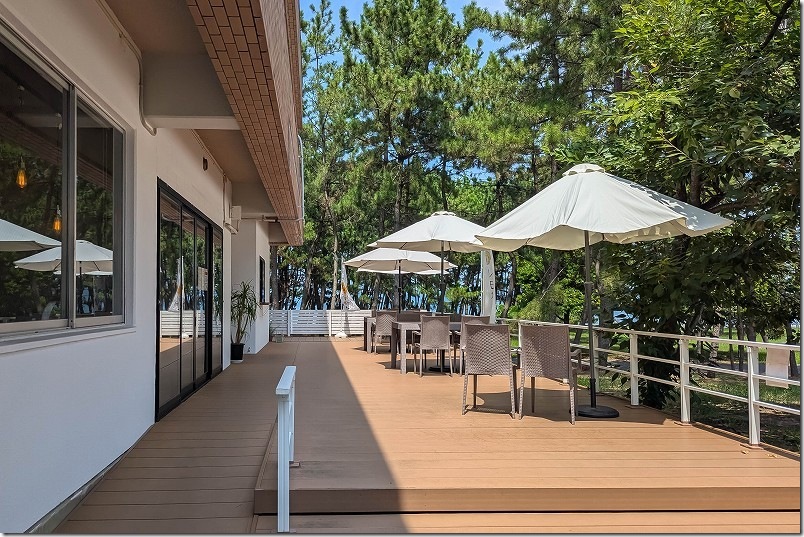 カフェ しあわせ駅の店舗・テラス席【長垂海浜公園横】