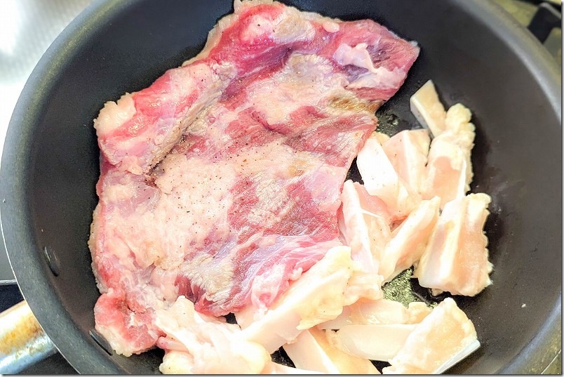 お肉で手作り7歳プレートを作成【犬の誕生日に！】 鳥軟骨と国産肉かっぱ（肉するめ）を焼く