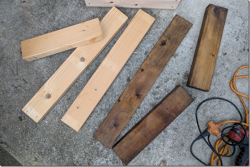 ブランコの土台部分の作成|作成寸法。使用木材 ブランコの土台部分の作成|作成寸法。使用木材