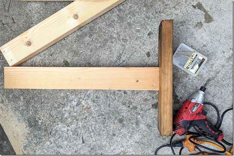 犬用ブランコの土台部分の作成|作成寸法。インパクトドライバで組み立て 犬用ブランコの土台部分の作成|作成寸法。インパクトドライバで組み立て