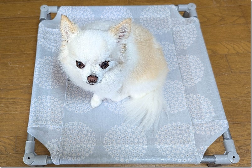 犬用のベット（ハンモック風）の作り方、縫い方